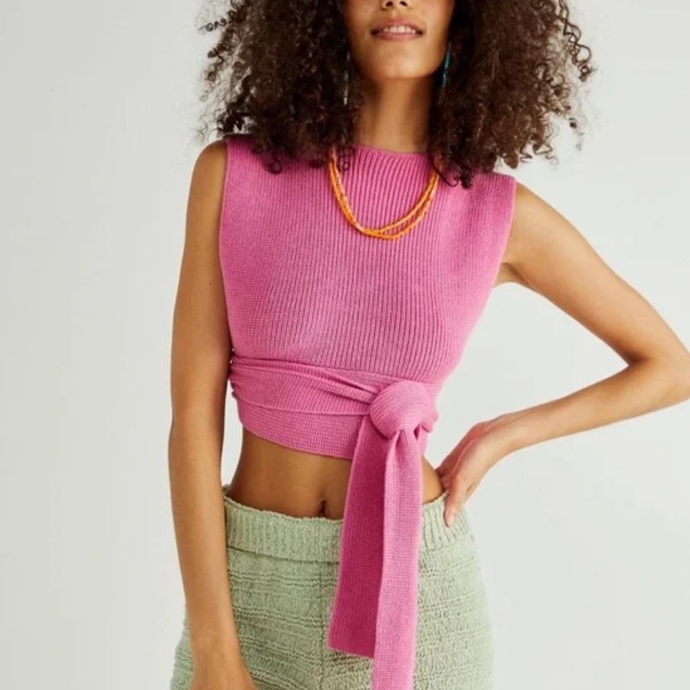 Free People Pink Sweater